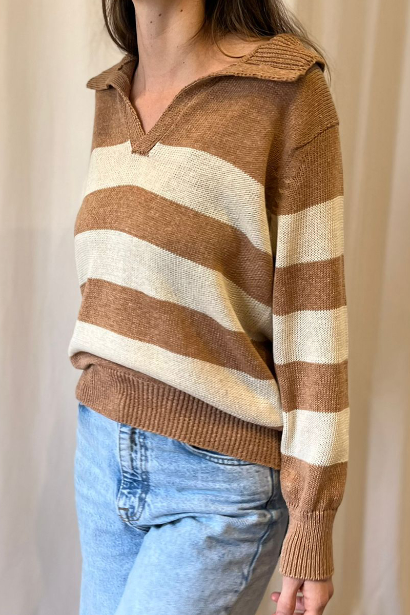 Sweater Marino tostado – L
